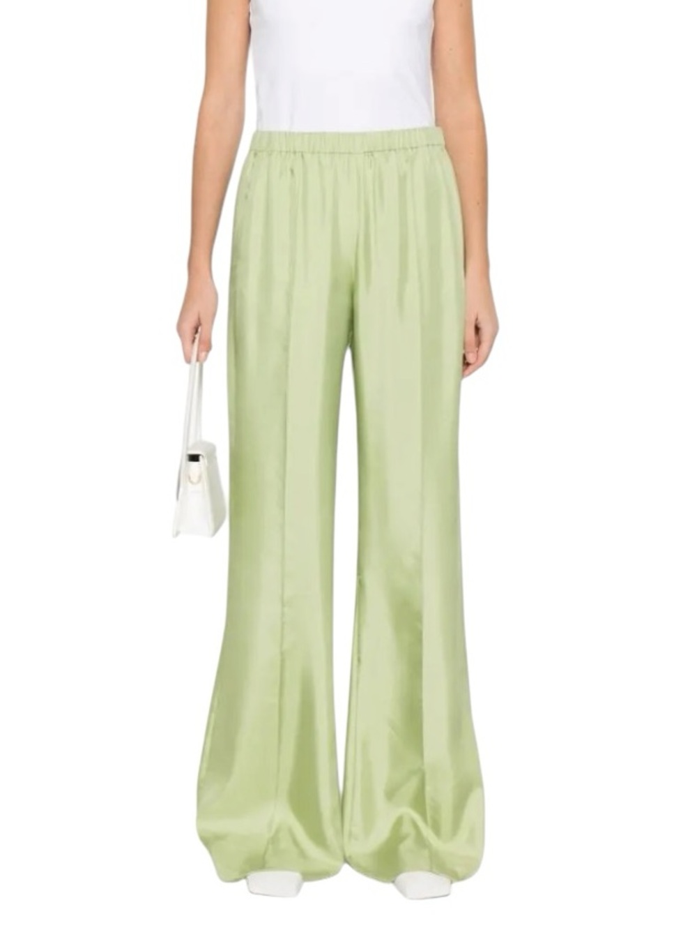 DOROTHEE SCHUMACHER Sensual Coolness Green Silk Pant